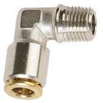 90'Degree Push In Fittings - Brass Nickel Plated-0