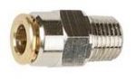 Straight Push In Fittings - Nickel Plated Brass -0